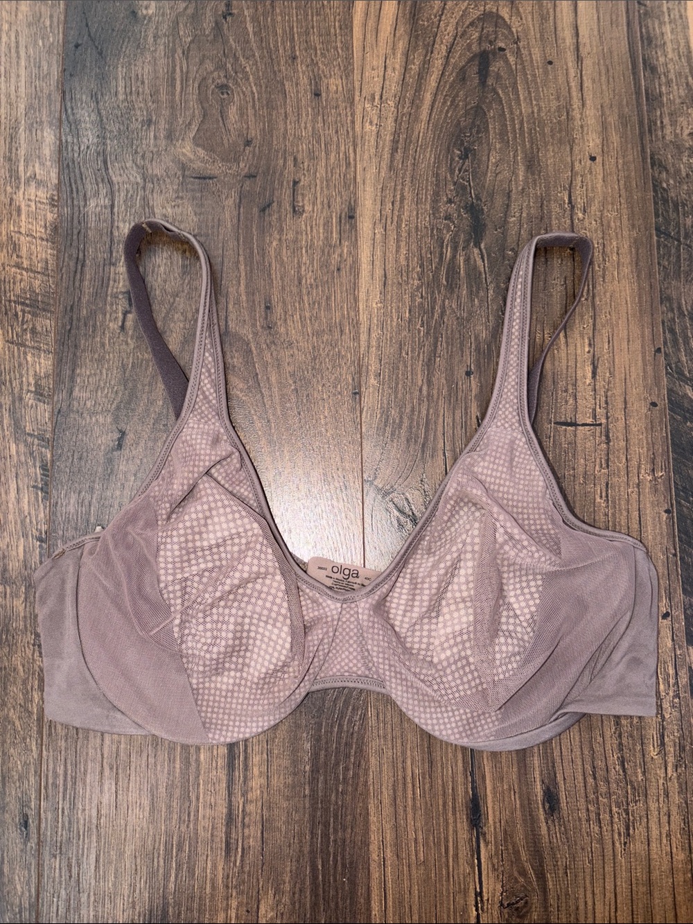 Olga Dusty Mauve Unlined Underwire Bra